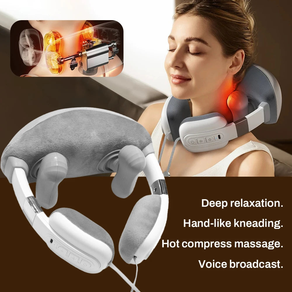 2025 Upgraded Wireless Neck Massager with Heat Compression It Is a Deep-Kneading Shoulder and Neck Massager as Well as a Full-B