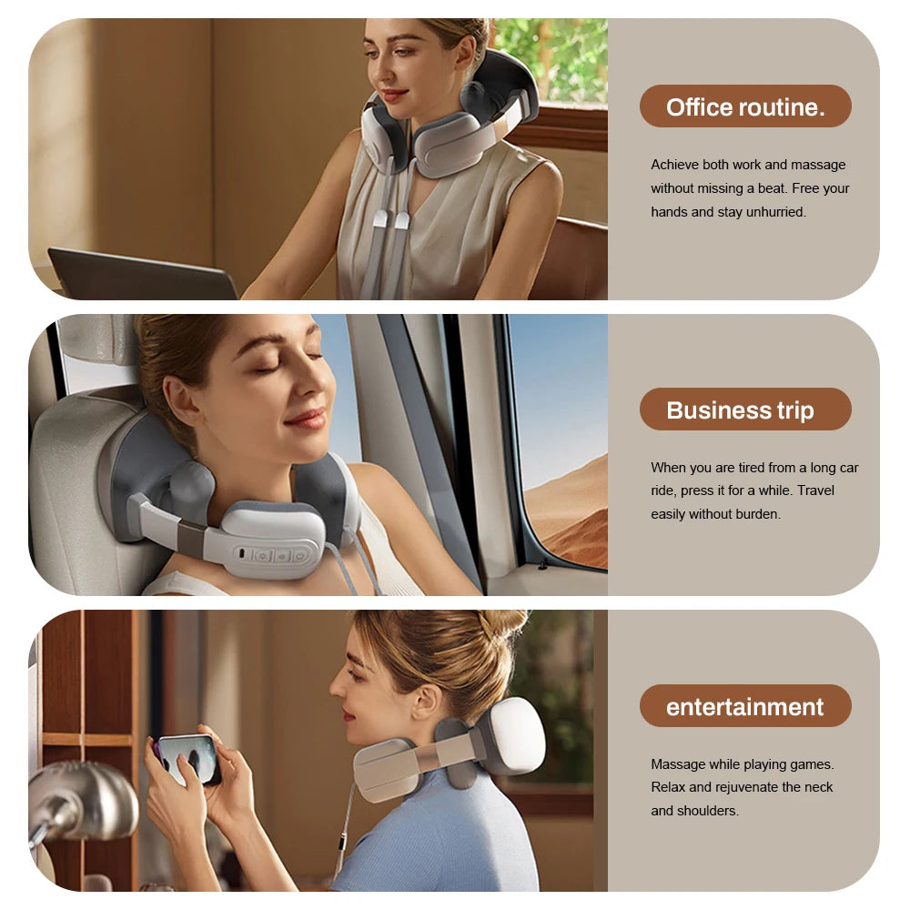 2025 Upgraded Wireless Neck Massager with Heat Compression It Is a Deep-Kneading Shoulder and Neck Massager as Well as a Full-B