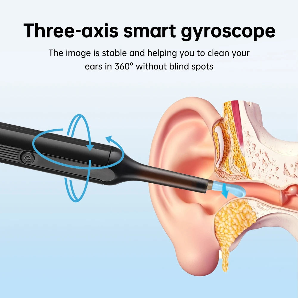 Smart WIFI Visual Ear Cleaner 500W HD Camera Endoscope Ear Picker Health Care with 6 LED Lights Earwax Removal Tools Ear Care