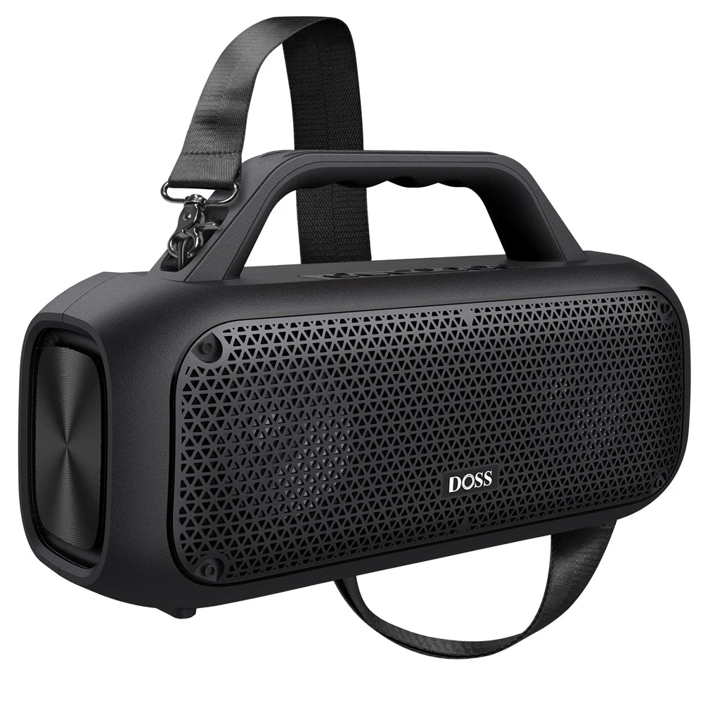 DOSS Outdoor Portable Bluetooth Speaker Powerful 60W Stereo Bass Subwoofer SoundBox IPX6 Waterproof TWS Pairing Wireless Speaker
