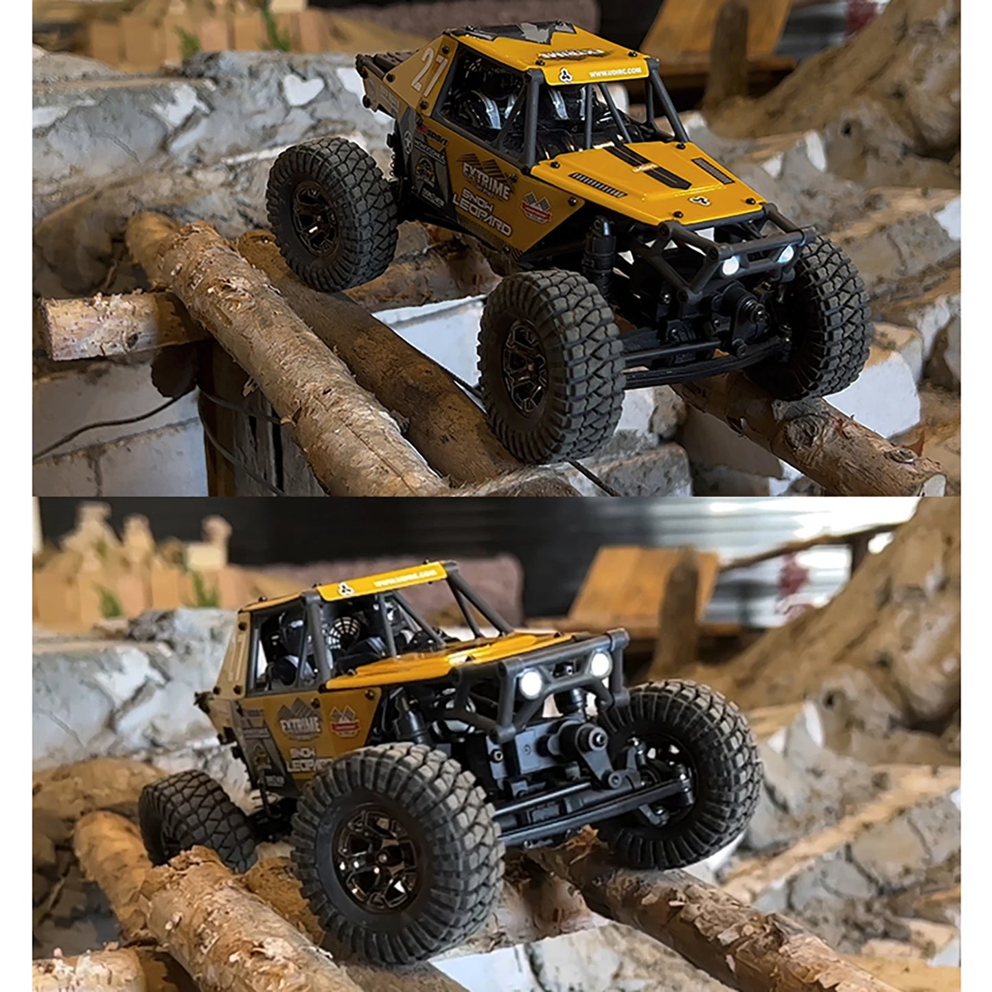 US Stock UdiRC UCX2405PRO 1/24 4x4 RC Rock Crawler Brushless Motor ESC 2.4G RTR Electric Offroad Vehicle Toy for Beginners