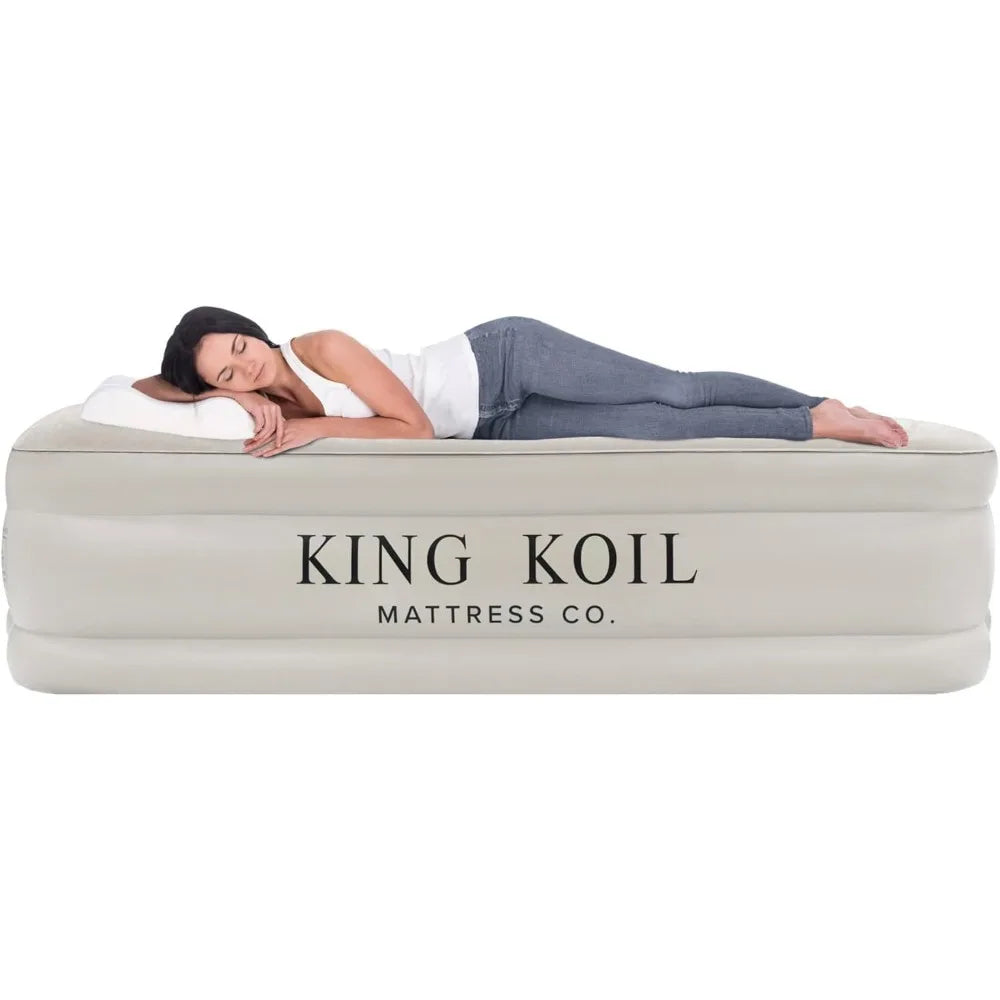 High Quality Luxury Queen Size Air Mattress with Built-in High-Speed Pump Best for Home, Camping, Guests