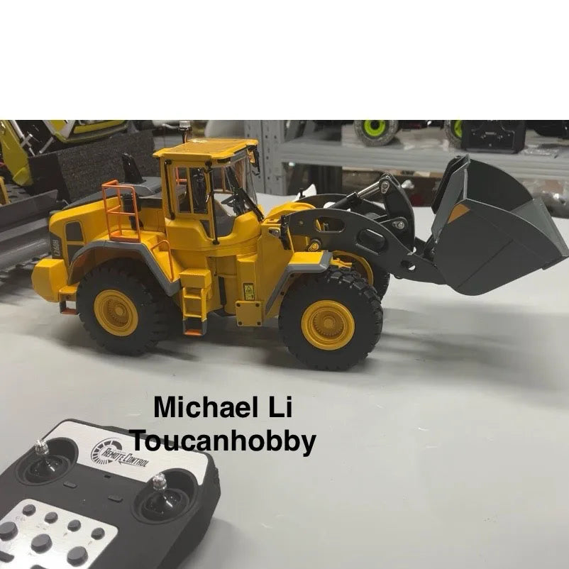 US Stock Double E L260H RC Loader 1/16 E592 Electric Loader Remote Control Cars Sound Rotaion Light Toy Boy Construction Trucks