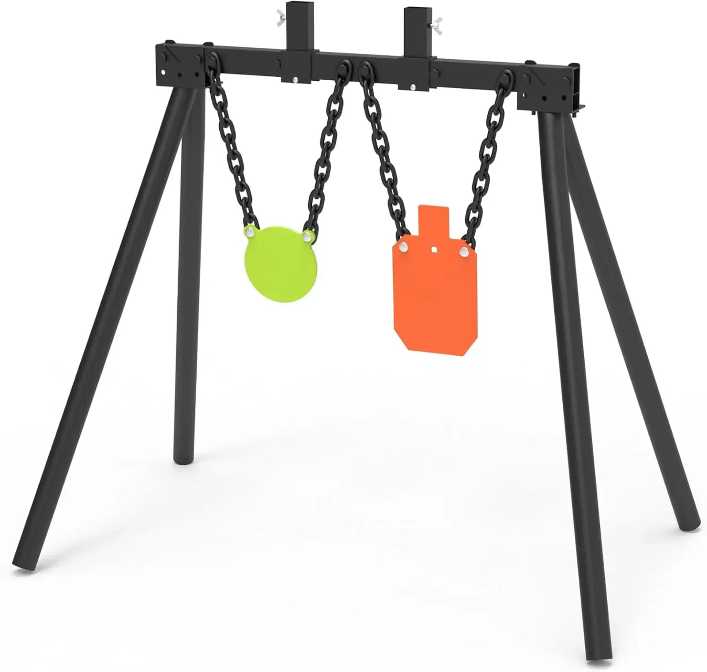 AR500 Steel Target for Shooting Target Stand System Kit, 3/8" Thick 7"x 12" Silhouette Target, 3/8" Thick 6" Gong Target