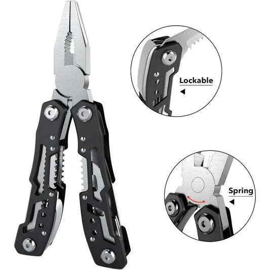 Hot Sale.10 Pcs14-In-1 Multitool -Multi-functional Stainless Steel Pocket Knife for Men,Perfect for Outdoor,Home,and Auto Repair