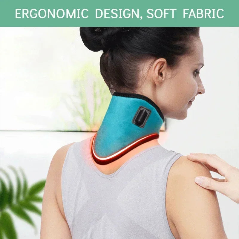 Electric Heating Neck Brace Spontaneous Heating Massager Cervical Vertebra Therapy Reliever Neck Pain Relieve Health Care Tool