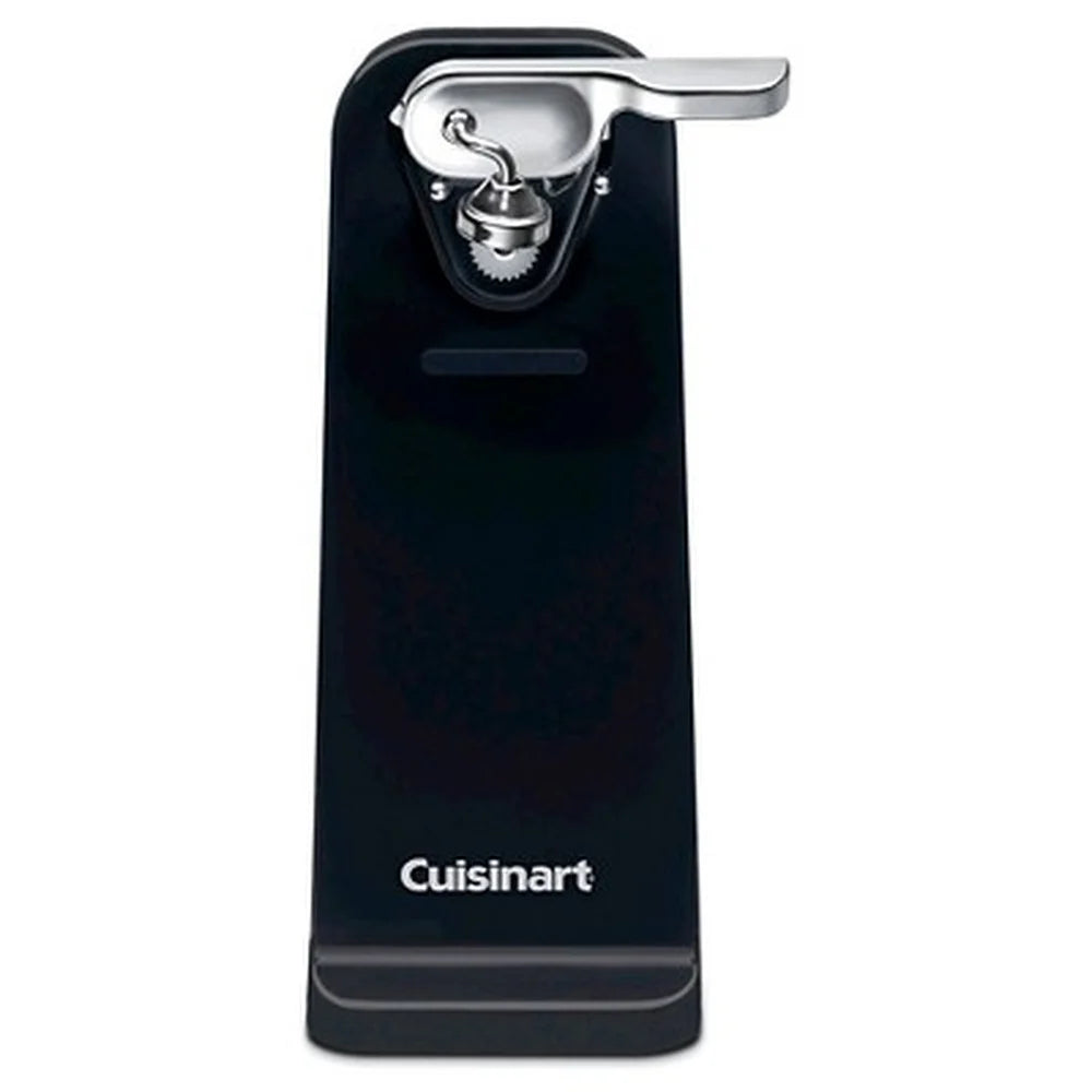 Deluxe Electric Can Opener Freestanding Kitchen Tool Power Cut Blade Magnet Lid Holder Easy Cleanup Sturdy Base Opens Any Size