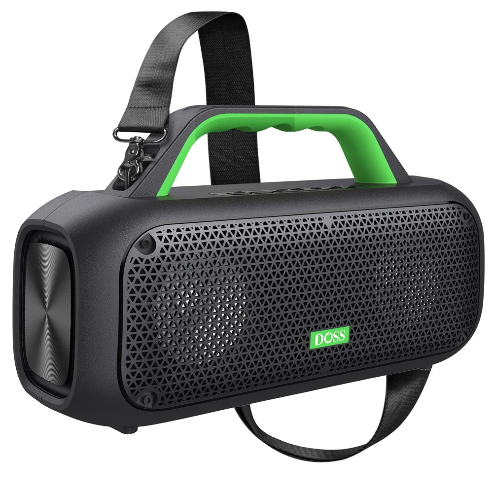 DOSS Outdoor Portable Bluetooth Speaker Powerful 60W Stereo Bass Subwoofer SoundBox IPX6 Waterproof TWS Pairing Wireless Speaker