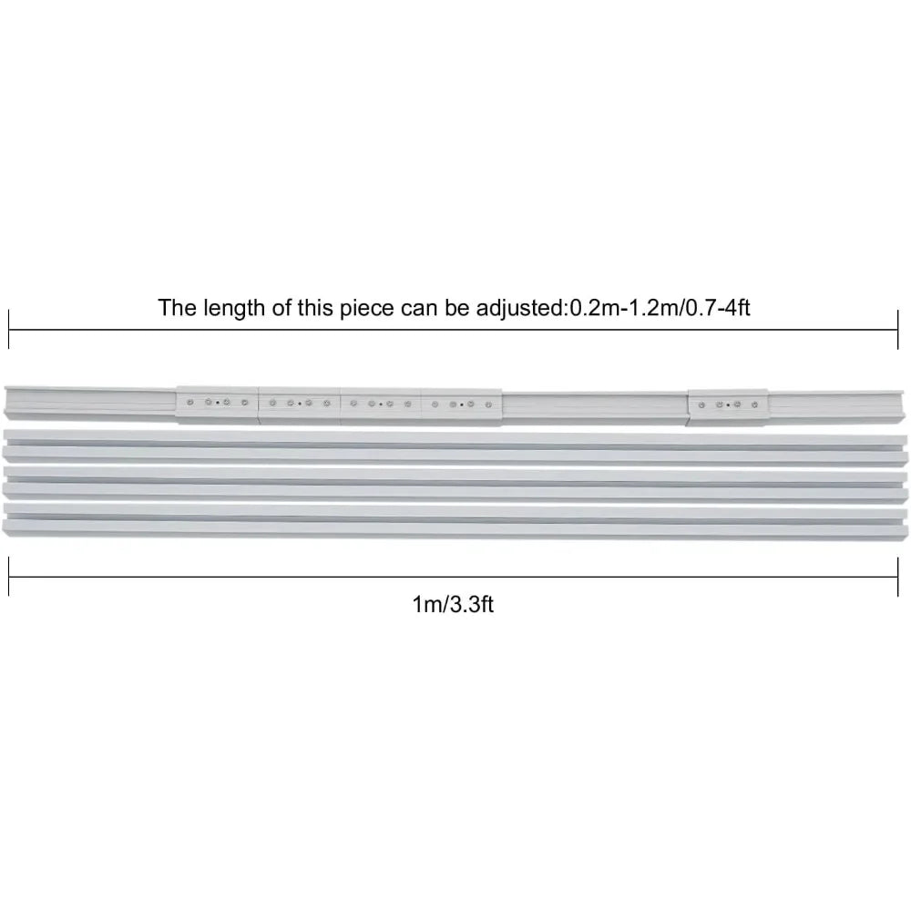 Electric Motorized Curtain Rail Track with Remote Control, Smart Curtains System Smartphone App Control Applicable for Alexa,