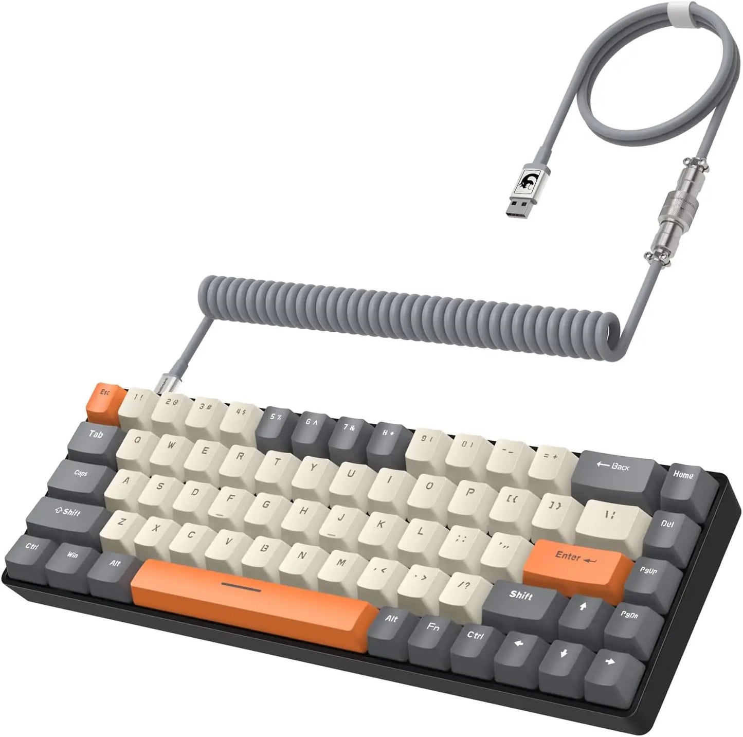 MAMBASNAKE x ZIYOU LANG T8 60% Mechanical Gaming Keyboard,68 Keys TKL Compact Layout Mini Keyboard,18 Chroma RGB Backlit