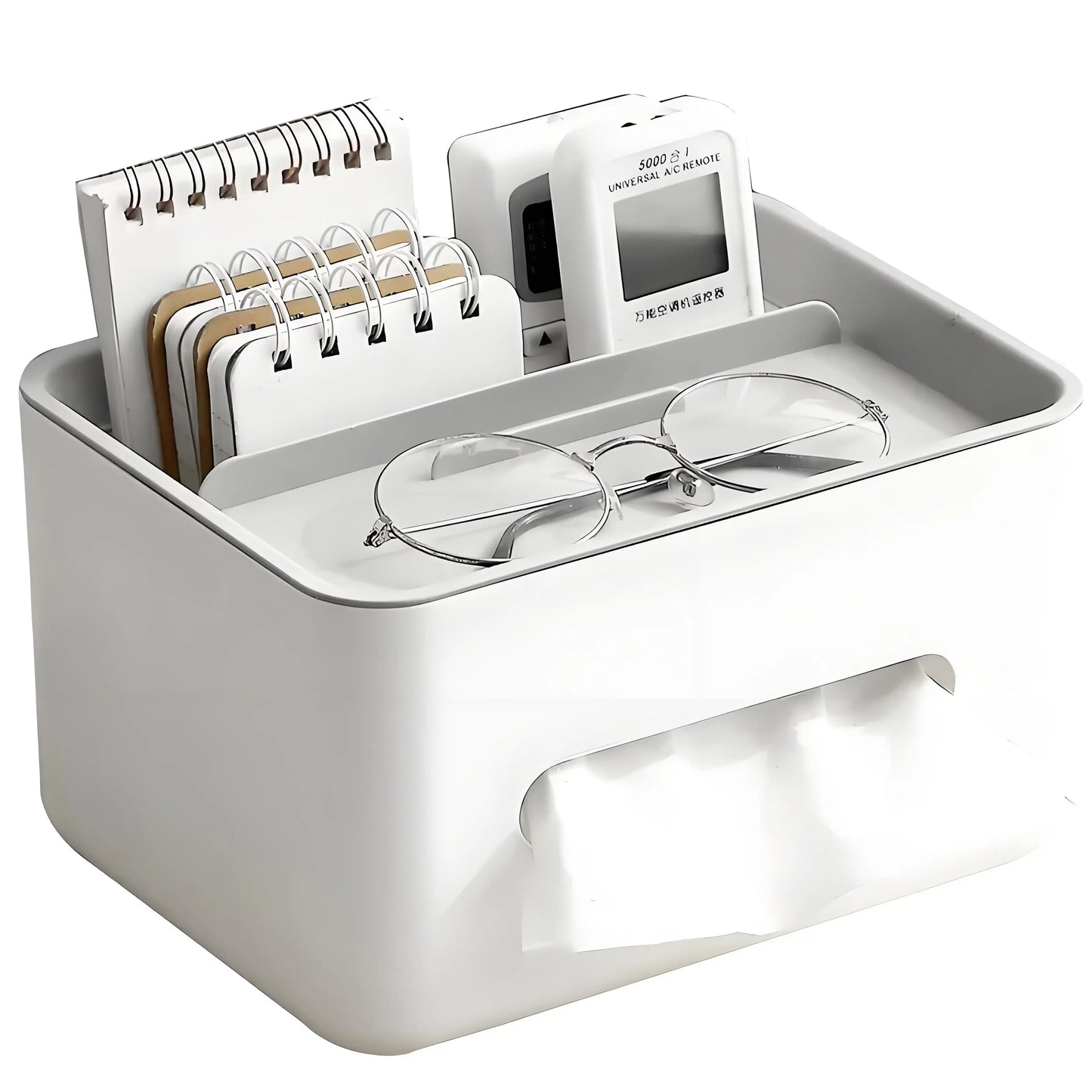 Tissue Box Napkin Holder Remote Control Storage Desk Organizer Office Multifunctional Sundries Ontainer Storage Home