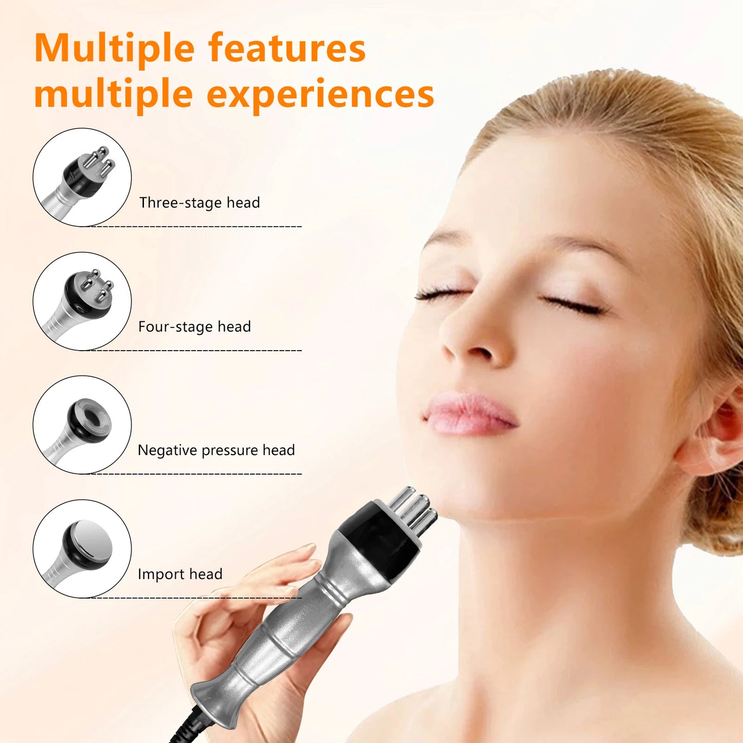 Upgraded four head body beauty massager, home SPA skincare device, suitable for full body massage of arms, waist, abdomen, legs,