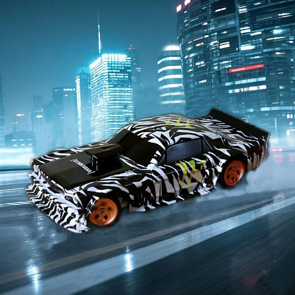 US Stock Toys 1/43 Scale RTR RC Drift Car Gyro Race Car 4WD Ready to Run Mini Car Toy High Speed Vehicle Finished Model for Gift