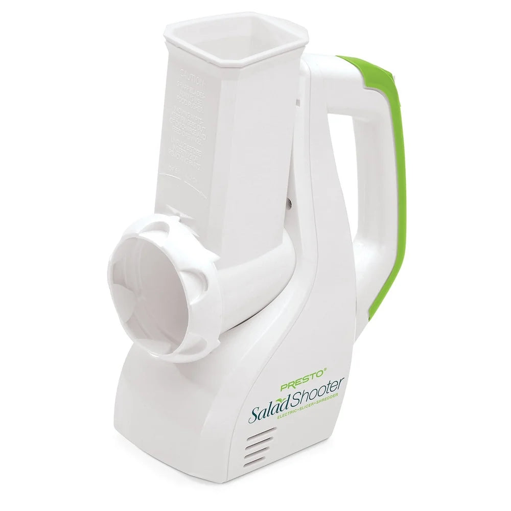 Electric Salad Shooter Slicer Shredder Easy Clean Dishwasher Safe Compact Kitchen Tool Fruits Vegetables Cheese Nuts
