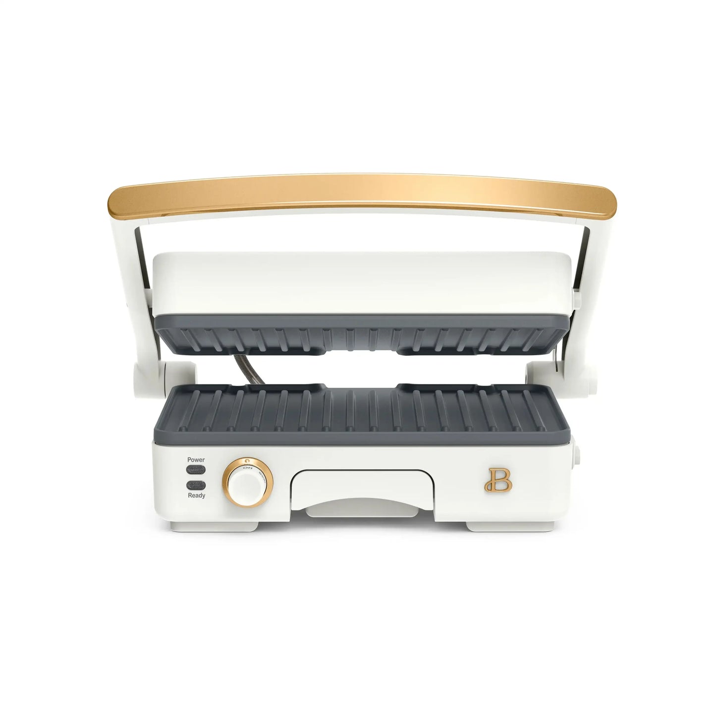 2-in-1 Panini Press & Grill, White