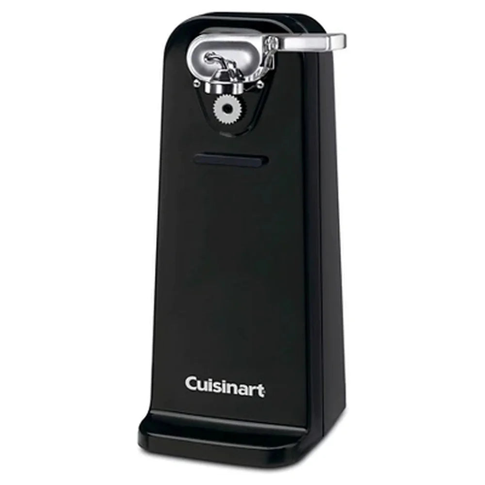 Deluxe Electric Can Opener Freestanding Kitchen Tool Power Cut Blade Magnet Lid Holder Easy Cleanup Sturdy Base Opens Any Size