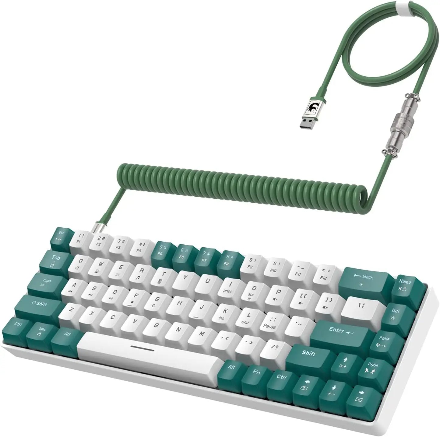 MAMBASNAKE x ZIYOU LANG T8 60% Mechanical Gaming Keyboard,68 Keys TKL Compact Layout Mini Keyboard,18 Chroma RGB Backlit