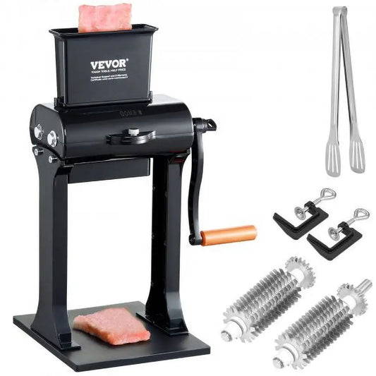Commercial Meat Tenderizer, Heavy Duty Stainless Steel Meat Tenderizer Machine, Quick and Easy Manual Operation Kitchen Tool