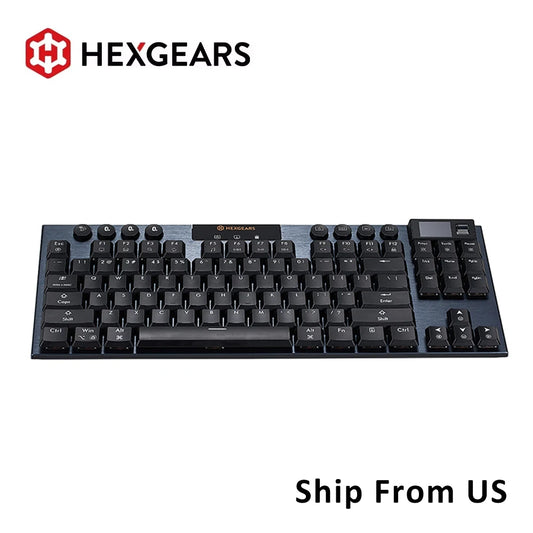 HEXGEARS A3 Bluetooth/2.4GWirless/Type-C Wired Mechanical Keyboard 87 Key RGB Hot Swap Kailh Switch Gaming Keyboard Mechanical