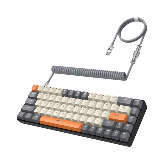 MAMBASNAKE x ZIYOU LANG T8 60% Mechanical Gaming Keyboard,68 Keys TKL Compact Layout Mini Keyboard,18 Chroma RGB Backlit